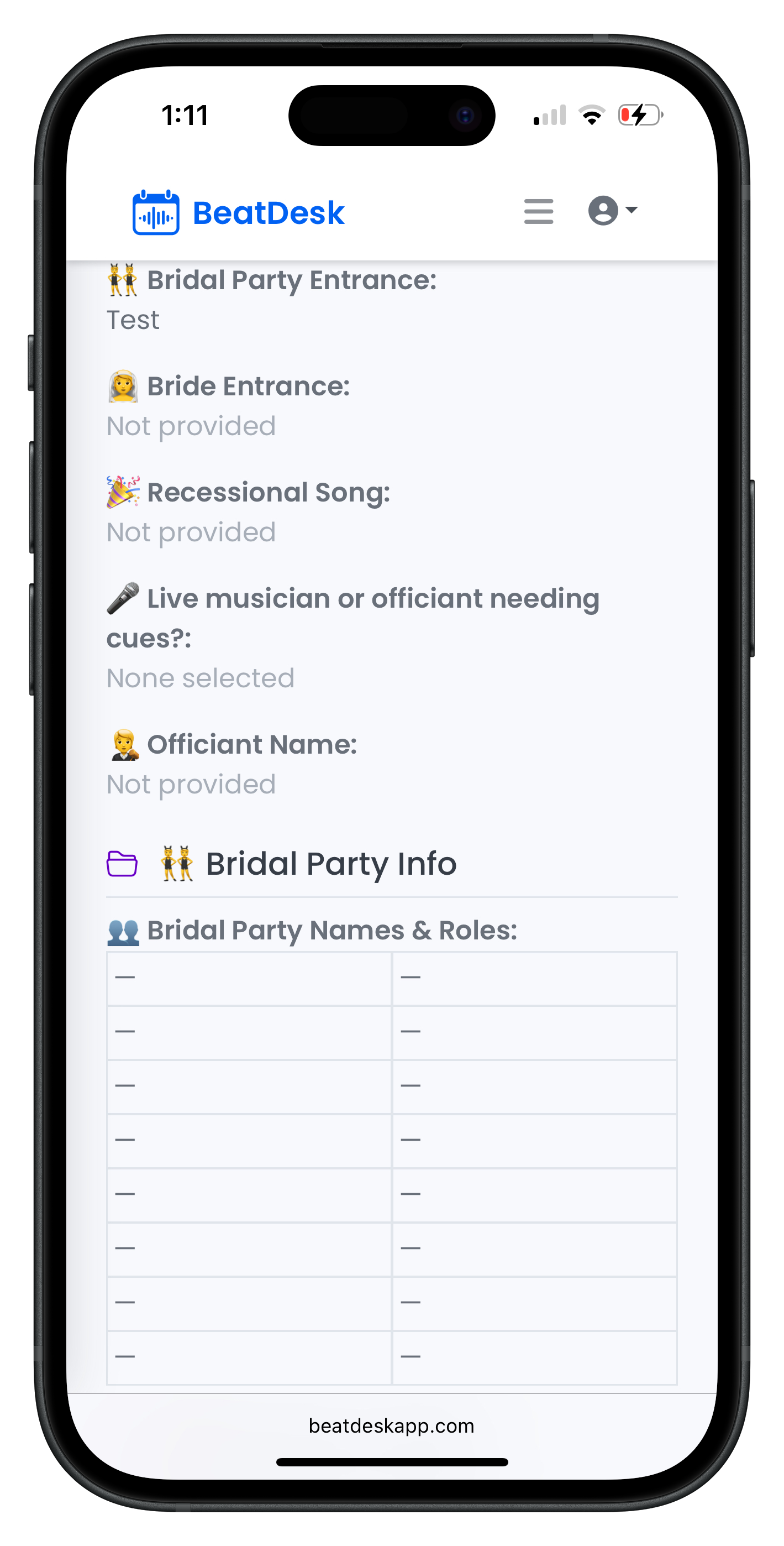 Organized planner in BeatDesk
